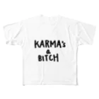 LeleのKarma’s a bitch フルグラフィックTシャツ