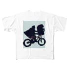 osmの自転車でどこまでも フルグラフィックTシャツ