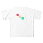 momoccoのマルサンカクシカク All-Over Print T-Shirt