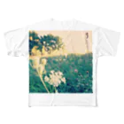 まーりーのお花と少女 All-Over Print T-Shirt