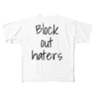 WingsのBlock out haters フルグラフィックTシャツ