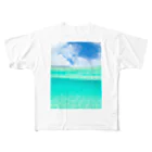 yuuuyuuuの青空と海 All-Over Print T-Shirt