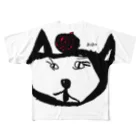 DIO CRAFT スズリ店のリンゴを頭に乗せたネコ。 All-Over Print T-Shirt