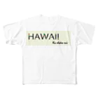 Ke aloha nuiのHAWAII　プルメリア All-Over Print T-Shirt