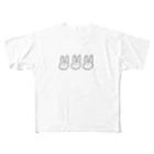 BUNBUN KURUKURUのうさぎ All-Over Print T-Shirt