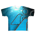 Devoji公式ショップ〜ぐちゃぐちゃん。〜のぐちゃぐちゃん〜深海にいぬ〜 フルグラフィックTシャツ