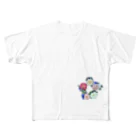 おはるさんのフラワーサークル All-Over Print T-Shirt