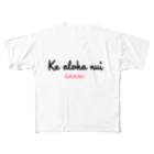 Ke aloha nuiのKe aloha nui　シリーズ２ フルグラフィックTシャツ