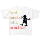 fish-yaのFan!Basket All-Over Print T-Shirt