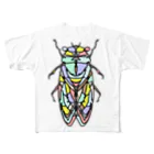 Full of vitality　(フル　オブ　バイタリティ)のcicada(せみ)カラーバージョン(大)Full of vitality　(フル　オブ　バイタリティ) All-Over Print T-Shirt