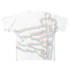 Danke Shoot Coffeeの架空のプロレスタッグ技「デスサイスハリケーン」」 All-Over Print T-Shirt