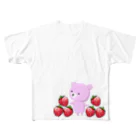 HIROtanのクマとイチゴ All-Over Print T-Shirt