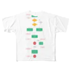 真実色に染めていくのvue lifecycle All-Over Print T-Shirt