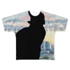  HARU-NYANKOの夢うつつねこ All-Over Print T-Shirt