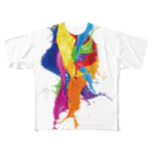 urastationのカラフルなペンキがバシャ！！ All-Over Print T-Shirt