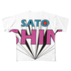 SSShiNNNのSATO SHIN フルグラフィックTシャツ