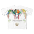 リズさんち🦜👶✨のホオミドリウロコちゃんず All-Over Print T-Shirt