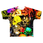 toy.the.monsters!のfull skull All-Over Print T-Shirt