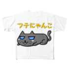 SEA's SHOPのふてニャンコ グレーA All-Over Print T-Shirt