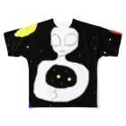 オロnineのゆめかわいい宇宙人の浮き輪 All-Over Print T-Shirt