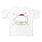 HIKAMARU　SHOPのニワトリちゃん フルグラフィックTシャツ