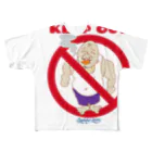 uwotomoのKEEP OUT フルグラフィックTシャツ