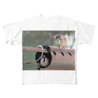 ミラくまの雀 フルグラフィックTシャツ