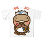 ザ・ワタナバッフルの邑南町ゆるキャラ：オオナン・ショウ『ARIGATO』 All-Over Print T-Shirt