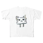 調味料のねこになりたい(スケルトン) フルグラフィックTシャツ