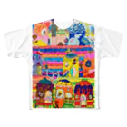 宇宙のカラフルなお家 All-Over Print T-Shirt