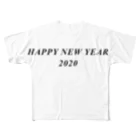 hikikomoriのHAPPY NEW YEAR 2020 フルグラフィックTシャツ