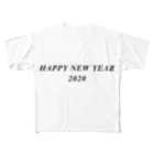 hikikomoriのHAPPY NEW YEAR 2020 フルグラフィックTシャツ