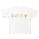 .porteのfleur フルグラフィックTシャツ