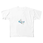 絵文字のおみせdayo絵文字のおみせdesu絵文字のおみせkanaの飛行機 フルグラフィックTシャツ