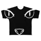 サルハ亭の黒猫 All-Over Print T-Shirt