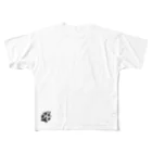 山麓図工室のPaw　 All-Over Print T-Shirt