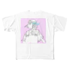 murasakiiroのPink All-Over Print T-Shirt