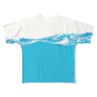 sac.の海に浸かる フルグラフィックTシャツ
