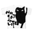 たろくろのNO CAT NO LIFE4 フルグラフィックTシャツ