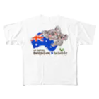 shop あこ猫犬屋のオーストラリアへの寄付 フルグラフィックTシャツ