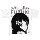 松や SUZURI店のSAKURA FUBUKI フルグラフィックTシャツ