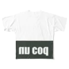 nu_coqのnu coq フルグラフィックTシャツ