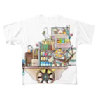 ろう飼い主の引っ越し１輪 All-Over Print T-Shirt