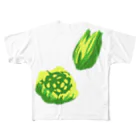 illust_designs_labのふき、ふきのとうイラストグッズ【果物・お野菜シリーズ】 フルグラフィックTシャツ