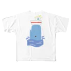 HAYASHIYApansyのクジラTシャツ フルグラフィックTシャツ