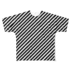 SaIKi SHOPの右肩上がり斜めボーダー All-Over Print T-Shirt