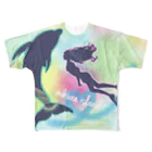 たじんのおみせのlove the  ocean フルカラー All-Over Print T-Shirt