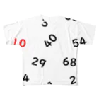 46-Marshの数字マニア① All-Over Print T-Shirt