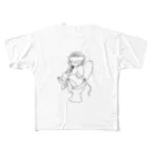 36sanのpooping cat All-Over Print T-Shirt