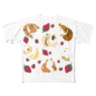 Lichtmuhleのモルモットとイチゴ All-Over Print T-Shirt